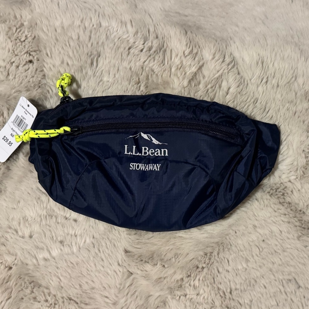L.L. Bean Dark Blue Stowaway Belt Bag